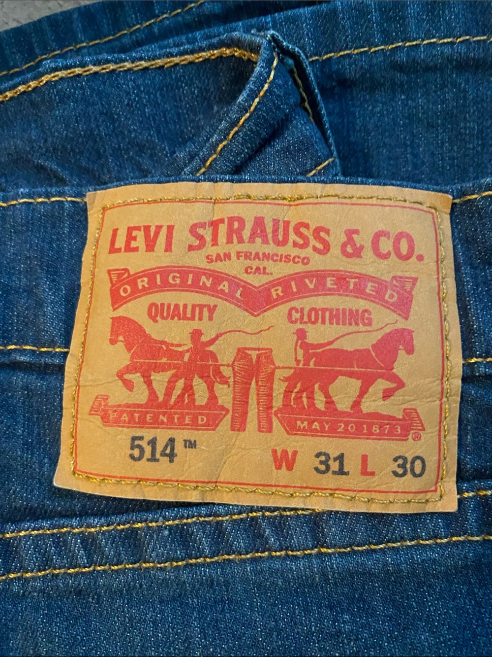 Levi's 514 Slim Straight Jeans - Dark Blue Denim